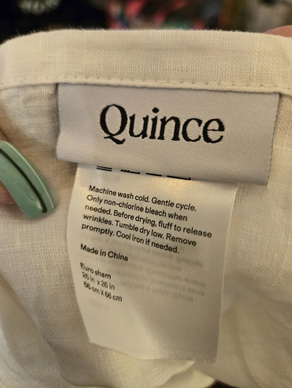 Quince European Linen Euro Sham - Cream